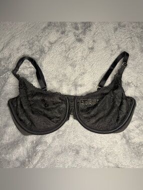 Vintage Victoria's Secret Black Lace Underwire Bra
